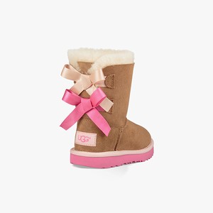 Ugg Bailey Bow II Klassiska Stövlar Barn Bruna/Rosa (245316MSW)